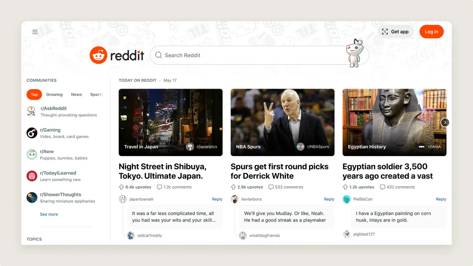 Reddit.com redesign